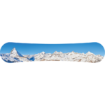 Matterhorn Switzerland Morning - Acrylic Snowboard