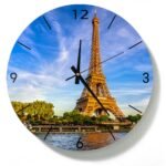 Print of Paris - Eiffel Tower - Acrylic Clock