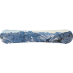 Print Of The Alps - Acrylic Snowboard